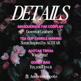 ACOTAR Spring Court + Candle Workshop: April 30th 6:30p-8:30p