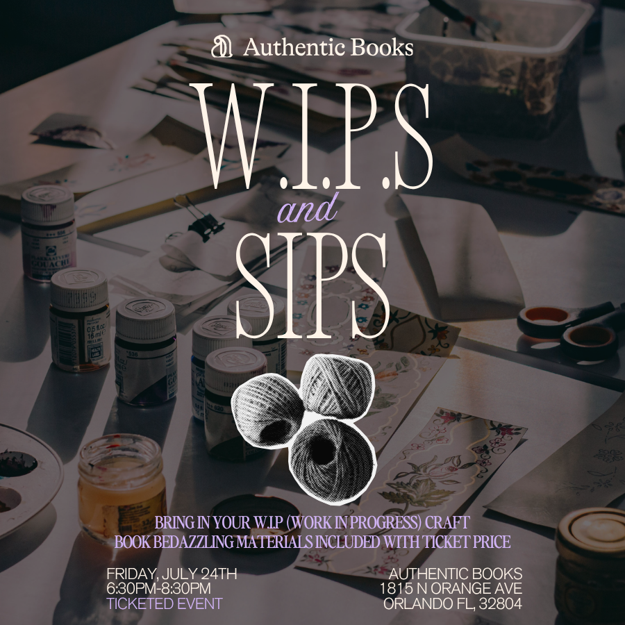 W.I.P.S+ Sips: Bookish Happy Hour Craft Night