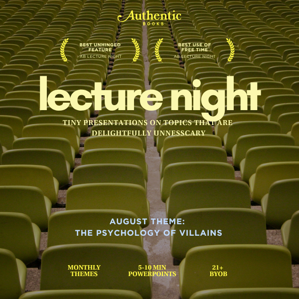 Lecture Night: August Theme - The Psychology of Villains (Aug 29th)