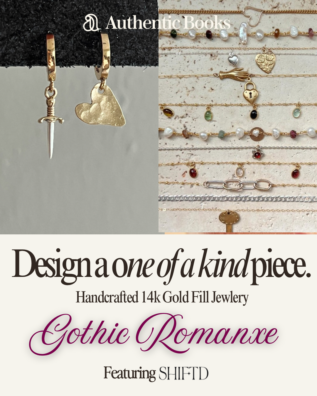 Gothic Romance Inspired Jewelry Workshop: Hosted by Shiftd Jewelry x Authentic Books