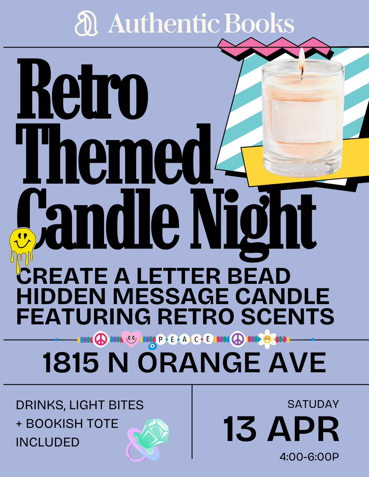 Retro Themed Candle Workshop: April 13th